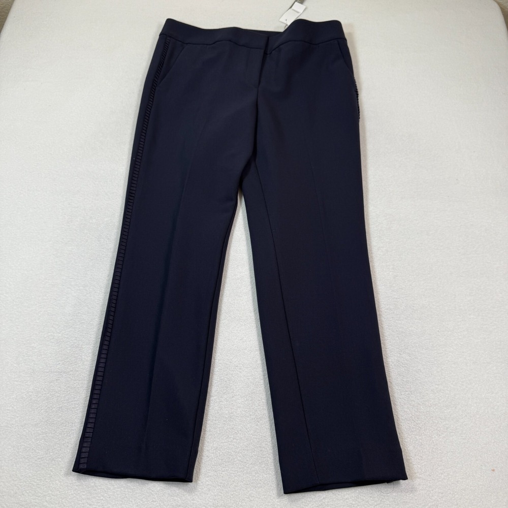 Loft Marisa Pencil Pants Women 10 Black Ankle Length Slim‎ Fit NEW